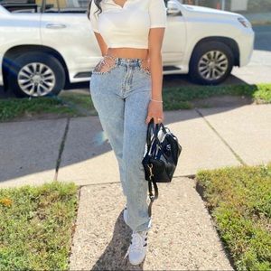 Jean blue light size W30 L32, good condition, like new ..